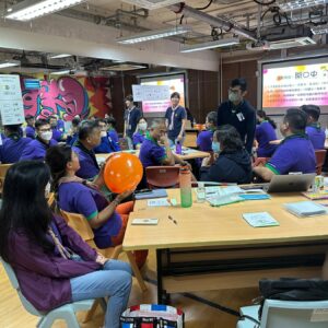 與香港童軍總會訓練署合辦-第一届教練（LV2）課程，透過主題遊戲「開口中」認識壓力