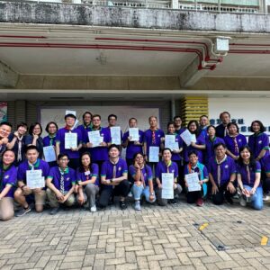 與香港童軍總會訓練署合辦-第二届證書（LV1）課程，大合照